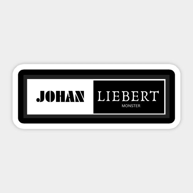 Johan Liebert FanArt T-shirt Sticker by We Connect Store